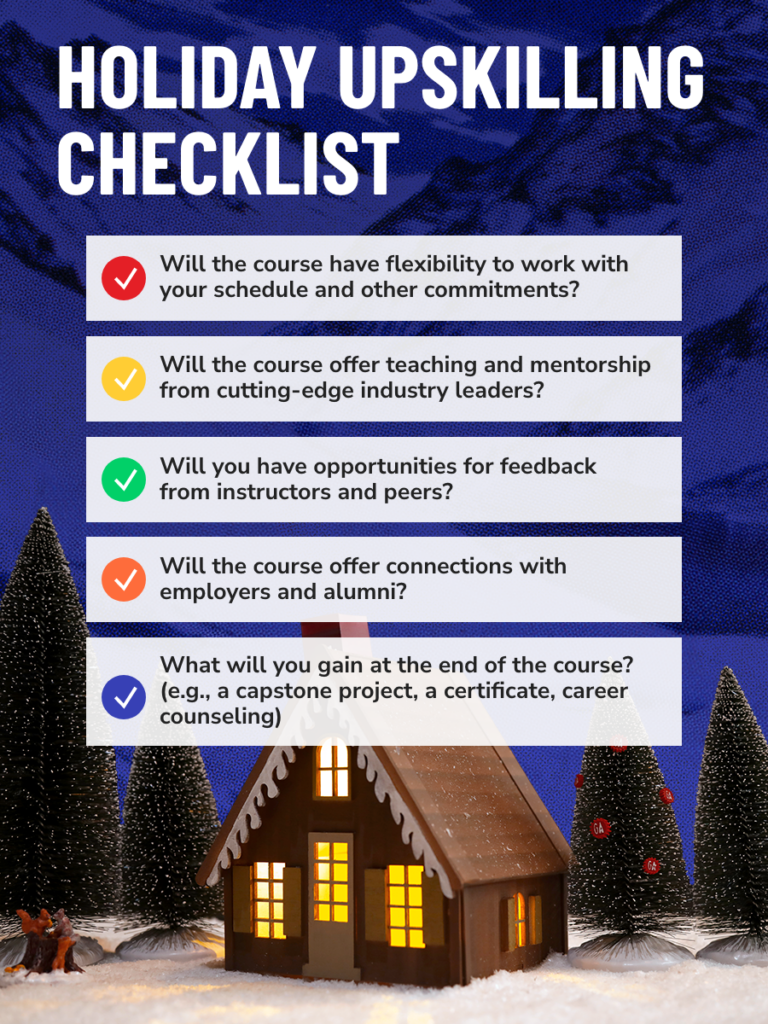 Holiday upskilling checklist